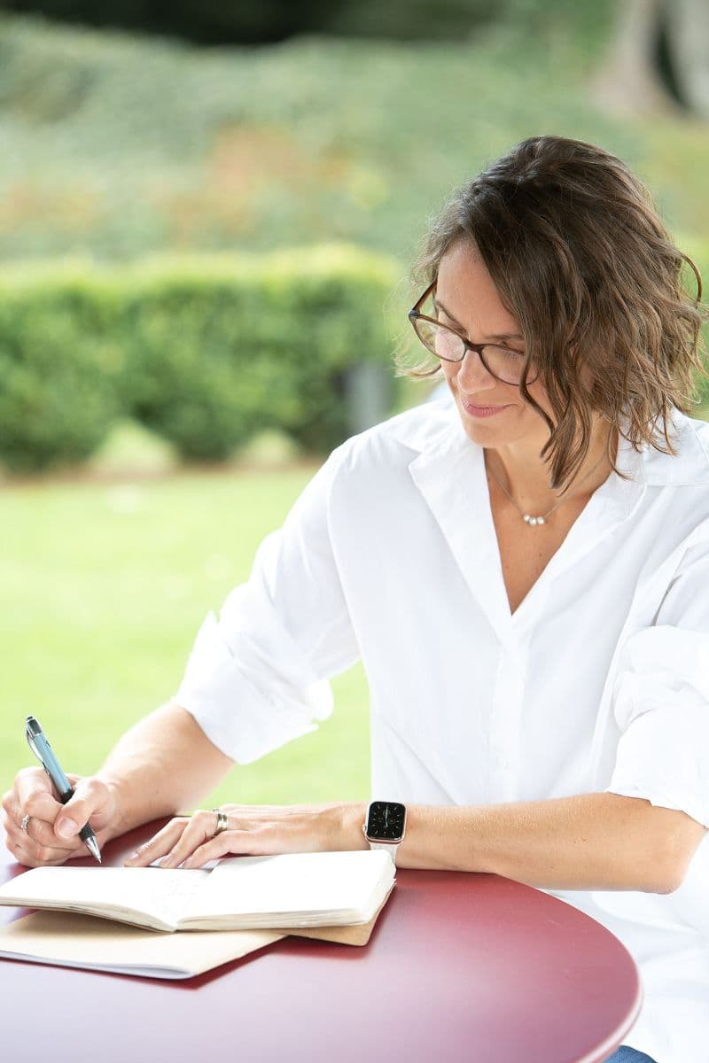 Sarah writing